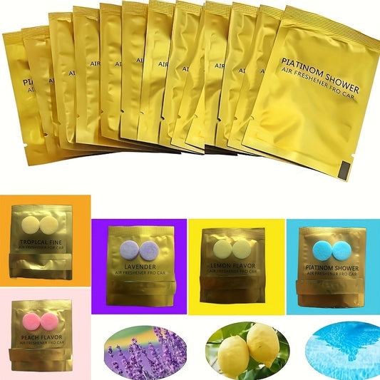 6pcs Car Fragrance Tablets Air Freshener Replacement Vent Perfume Refill