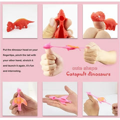 Catapult Launching Dinosaur Finger Toy - Fun Tricky Slingshot