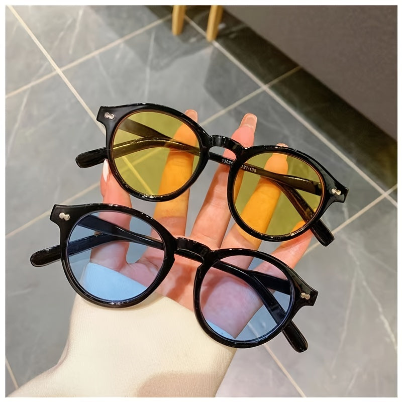 Vintage Round Sunglasses Women's Shades Eyeglasses Couple Eyewear