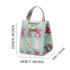 Japanese Style Lunch Box Bag Thermal Insulation School Portable