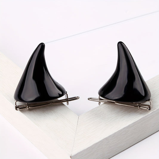 Cartoon Demon Horn Hair Clips for Girls