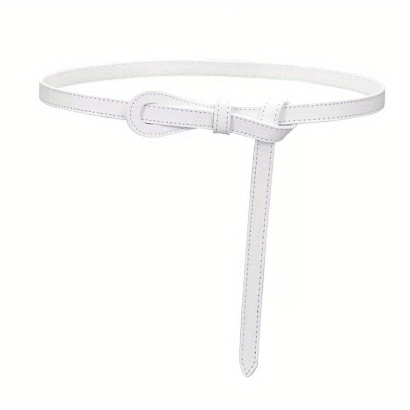 Vintage Knotted Thin Belt Casual Dress Belt Classic Sweater Shirt Waistband