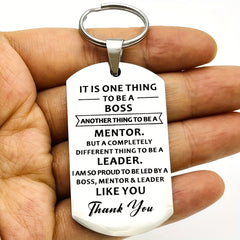 Thank You Gift Keychain for Leaders