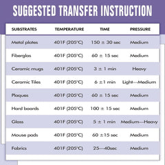 Sublimation Paper 100 Sheets 8.89x22.86 cm for DIY Heat Transfer