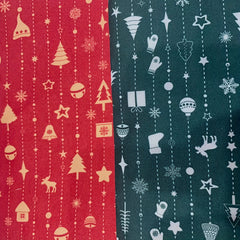 6pcs Christmas Fabric Assorted Pre-Cut Pack for DIY Bow Clothing Craft Doll Cost