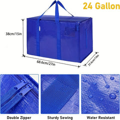Heavy Duty Storage Bags with Handles & Zippers - Alternative to Moving Boxes