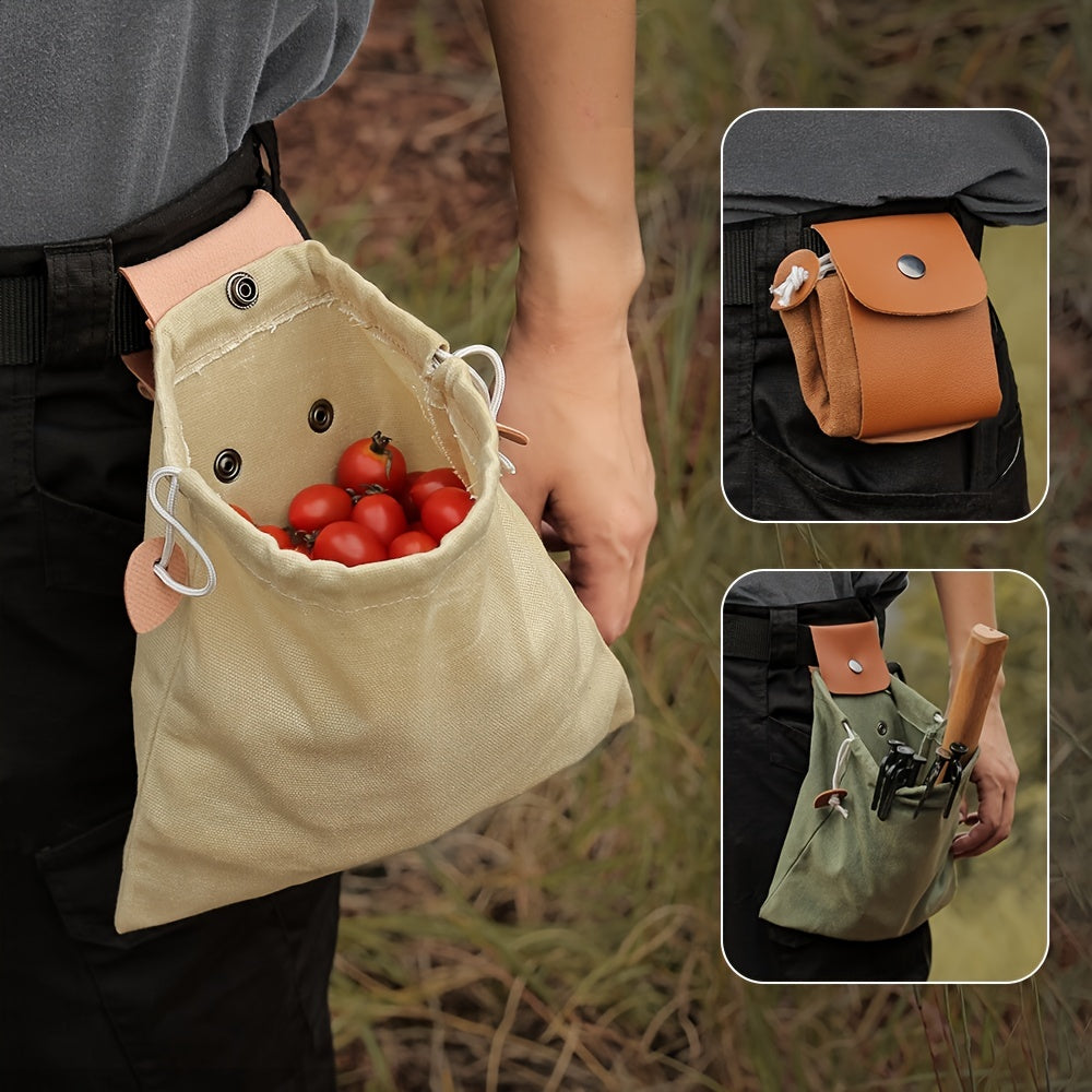 Retro Canvas Waist Bag for Outdoor Camping and Hiking