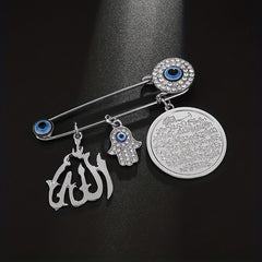 Vintage Allah Brooch - Lucky Amulet for Men
