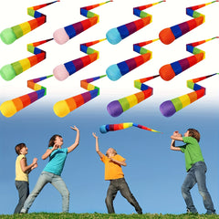 Rainbow Foam Bean Toss and Catch Game Soft Colorful Space Themed Activity for Ki