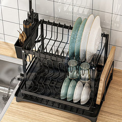 Tabletop Drain Dish Rack Kitchen Organizer