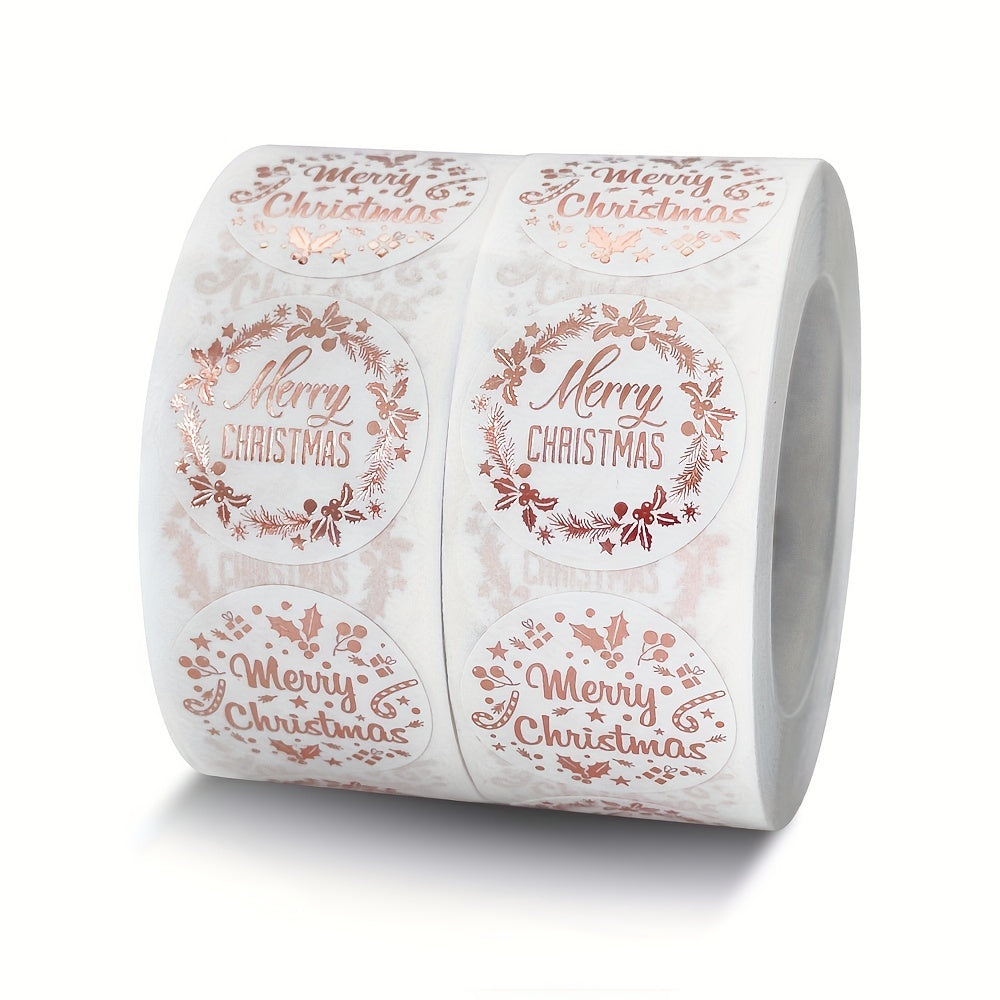 Rolled Rose Golden Stickers Hot Stamping 500 Sheets