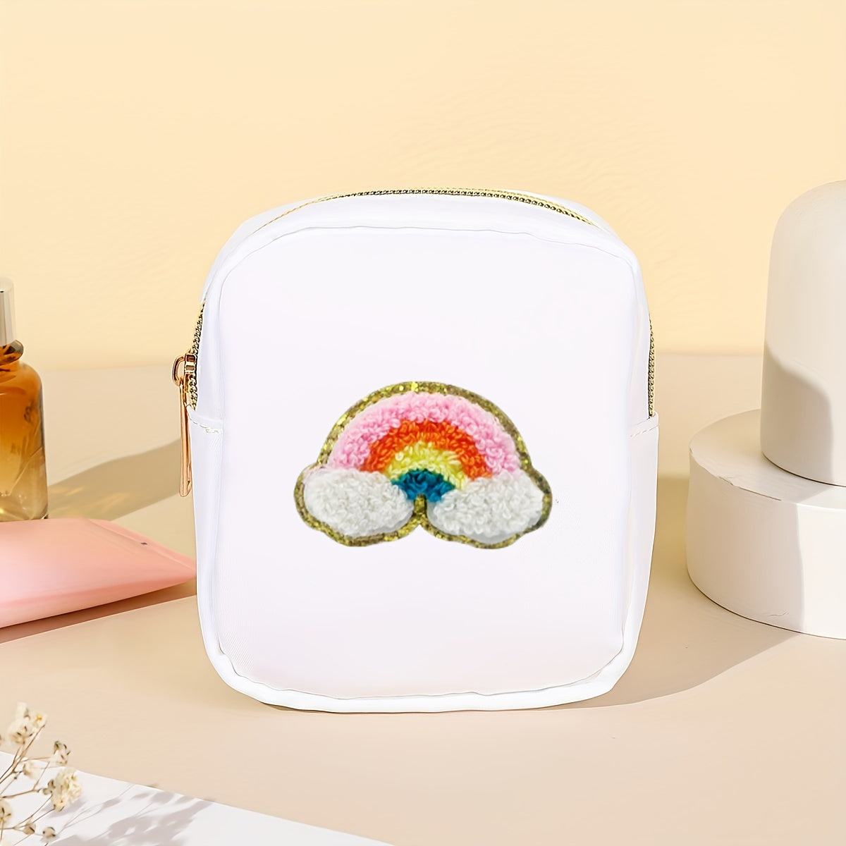 Small Nylon Makeup Bag for Purse Waterproof Travel Pouch