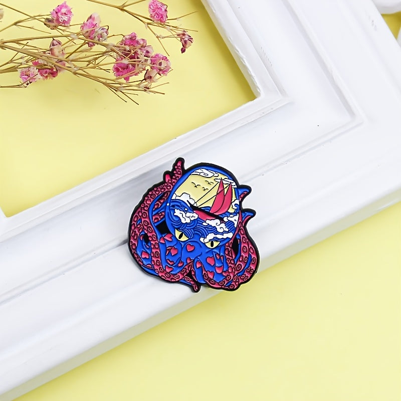 Cute Octopus Brooch Pin