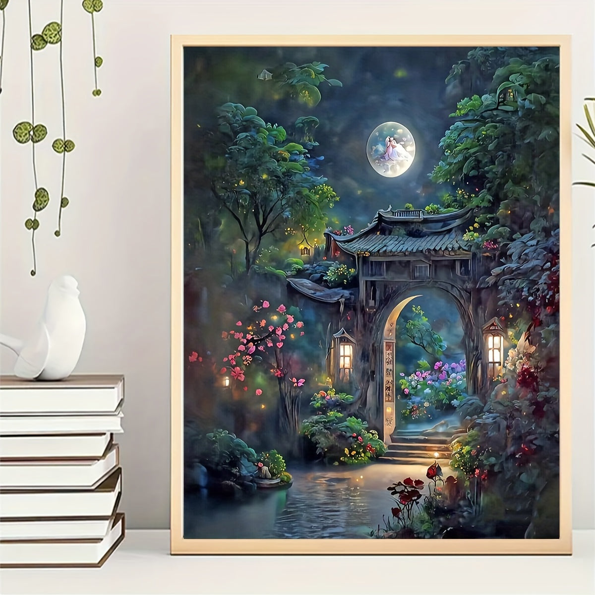 5D DIY House Landscape Rhinestone Embroidery Painting for Home Decoration