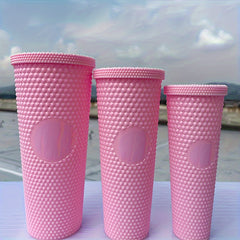 3pcs Plastic Water Cup Set with Straw 37.2oz 24.01oz 15.22oz Leakproof Bottle