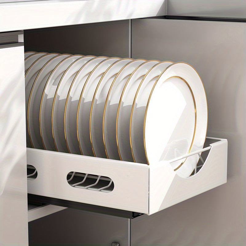Under Sink Dish Rack and Storage Organizer Drawer for Efficient Cleaning