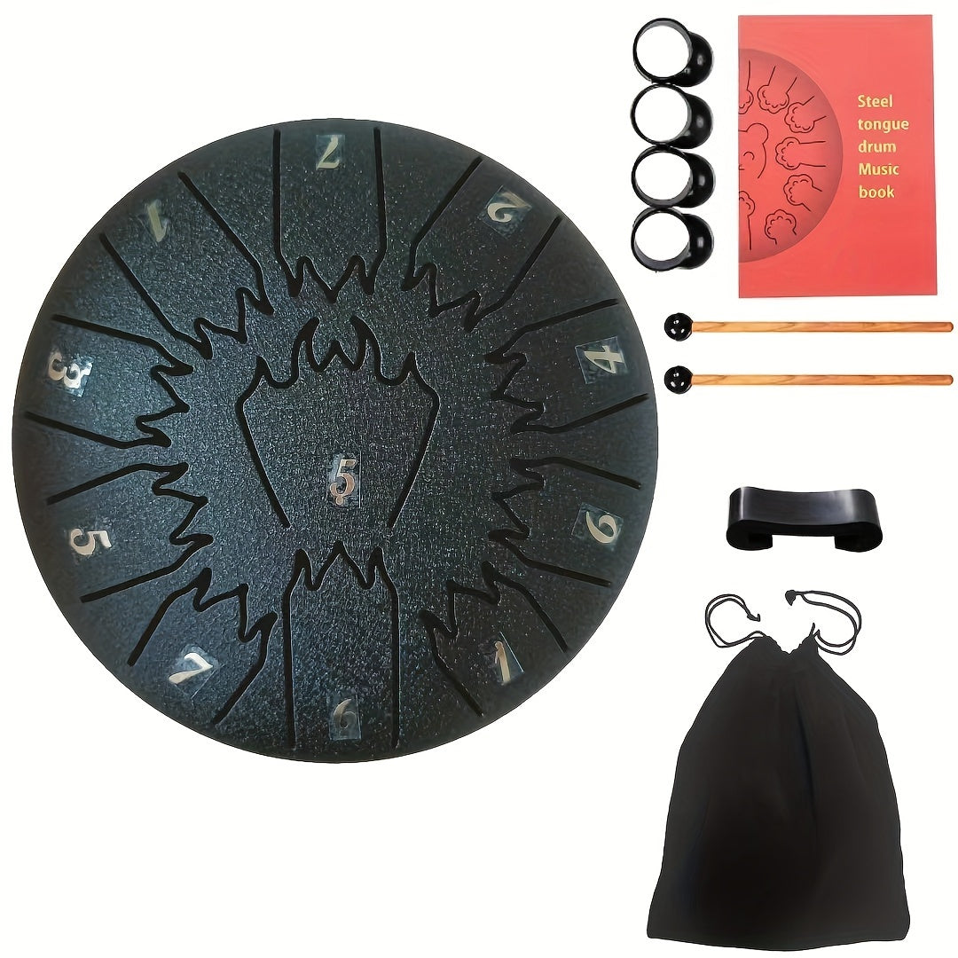 6 2 inch 11 tone Flame Steel Tongue Drum Percussion