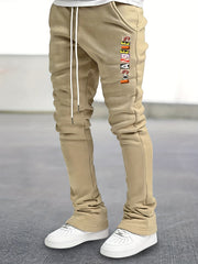 Comfy Flared Trousers Men's Casual Stretch Hip Hop Joggers