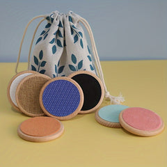 Wooden Tactile Matching Game for Kids - Enhances Hand Eye Coordination