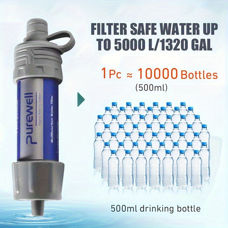 Portable Water Filter Straw with Water Bag