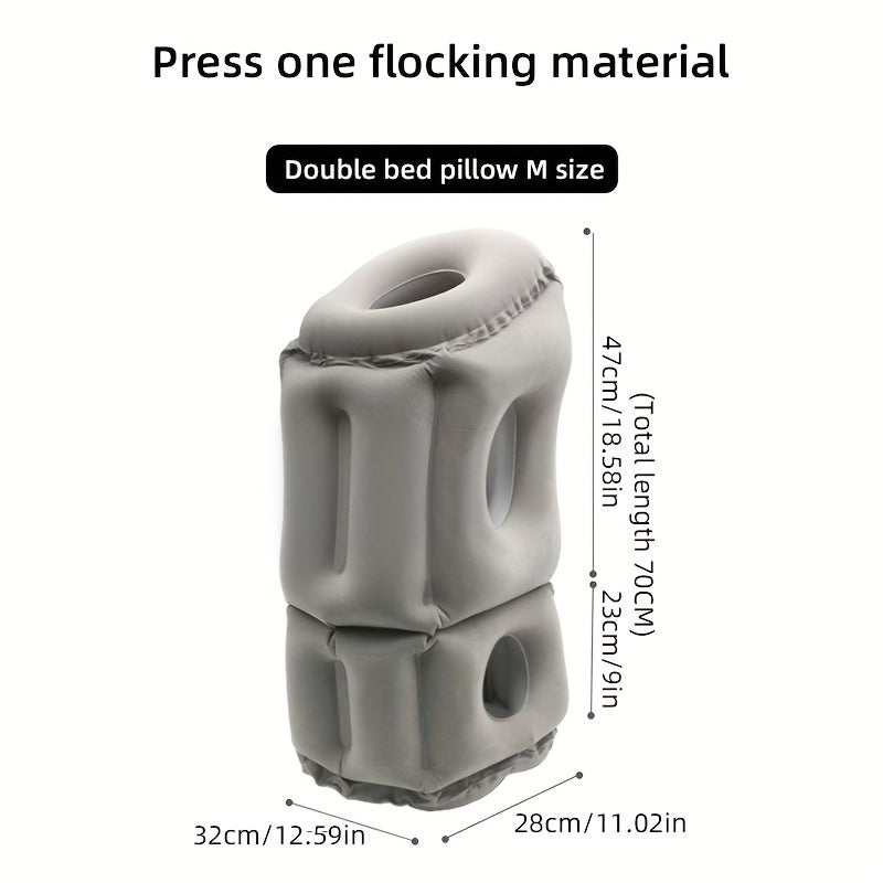 Ultralight Inflatable Pillow for Neck & Lumbar Support