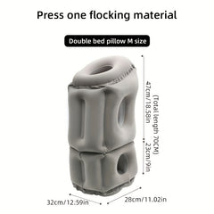 Ultralight Inflatable Pillow for Neck & Lumbar Support