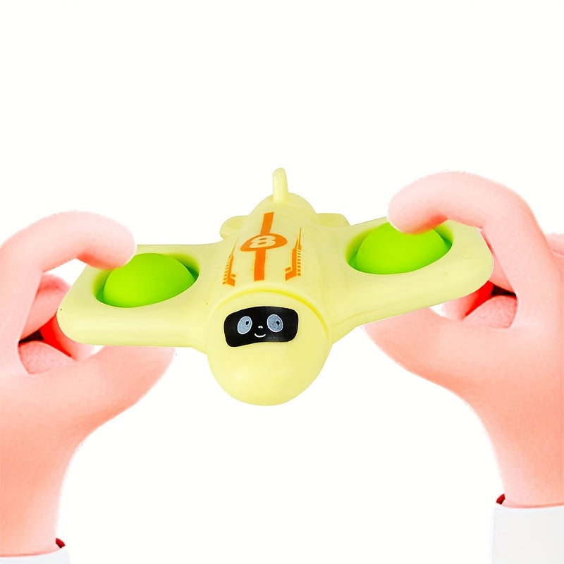 3pcs Rotating Airplanes with Silicone Bubbles - Fun Classroom Rewards