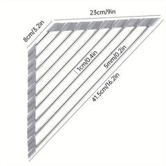 Triangle Roll Up Dish Drying Rack Stainless Steel