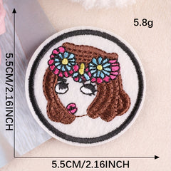 3pcs Embroidery Stroke Beauty Patches For Girls DIY Ironing