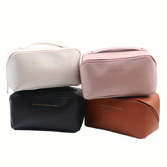 Large Capacity Cosmetic Bag Zipper Portable Makeup Organizer