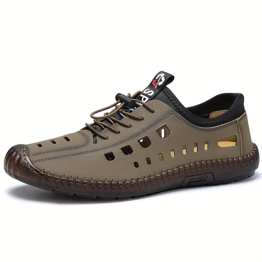 Men's Loafer Shoes No Tie Shoelaces Non-slip Slip On Sandals Spring Summer