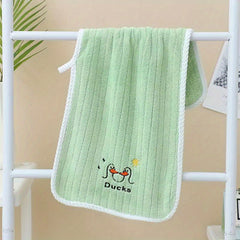 Kids Facial Towel Soft Absorbent Non-shedding Baby Bath Washcloth