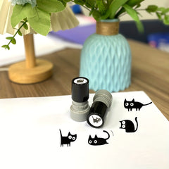 20mm Cat Stamp with Whiskers for Teacher Rewards & Encouragement