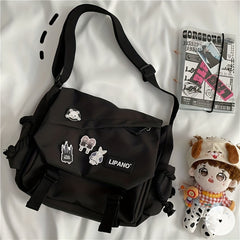 Large Capacity Nylon Messenger Bag for Student