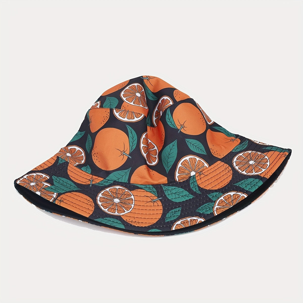 Orange Fruit Double Sided Reversible Bucket Hat