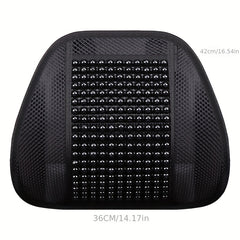 Summer Car Wooden Bead Waist Support Massage Waist Protect