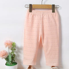 Toddler Girls' Eyelet Knit Jogger Pants for Spring Summer Fall