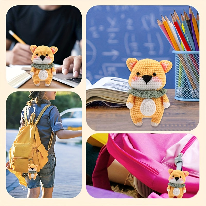 Crochet Kit for Beginners - Learn to Crochet Dog - Step by Step Tutorial