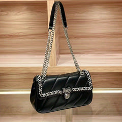 Quilted Chain Strap Handbag for Women Fashionable Shoulder & Crossbody Bag