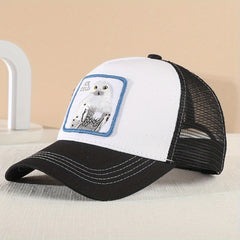 Owl Animal Baseball Cap Summer Mesh Sunshade Peaked Cap