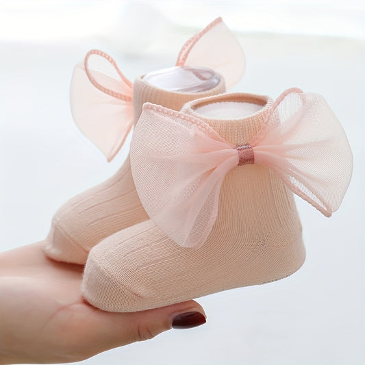 Baby Lace Socks Bow Knot Cotton Blend for Girls