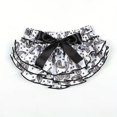 2pcs Baby Shorts Cashew Flower Satin PP Pants Sunflower Headband Set