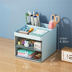 Cartoon Rabbit Pen Holder Drawer Stationery Storage Box
