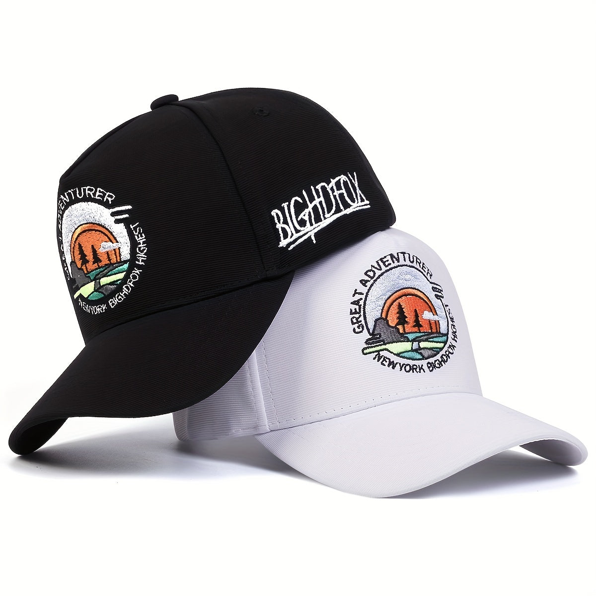 Sunset Embroidery Baseball Cap Unisex Cartoon Sports Sun Hats Lightweight