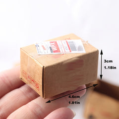 5pcs Mini Express Box Doll House Decoration Toy