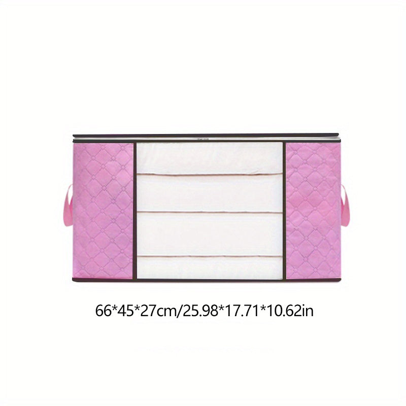 Large Capacity Foldable Storage Bag with Reinforced Handle and Zip