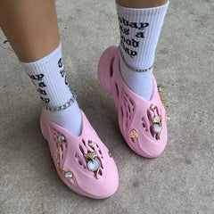 Fox Shape Crystal Shoe Charms for Sandals, Shoes - Metal Shoe Accessories