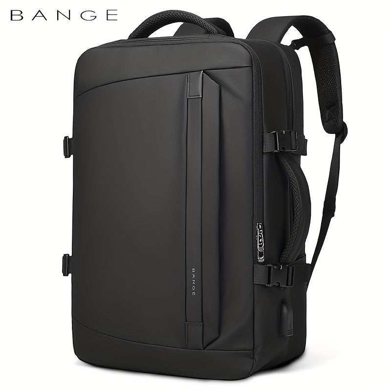 BANGE Large Capacity Business Waterproof Backpack With USB Charging Port