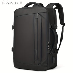 BANGE Large Capacity Business Waterproof Backpack With USB Charging Port