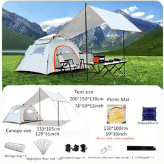 Portable Folding Canopy Quick Opening Rainproof Perfect Camping